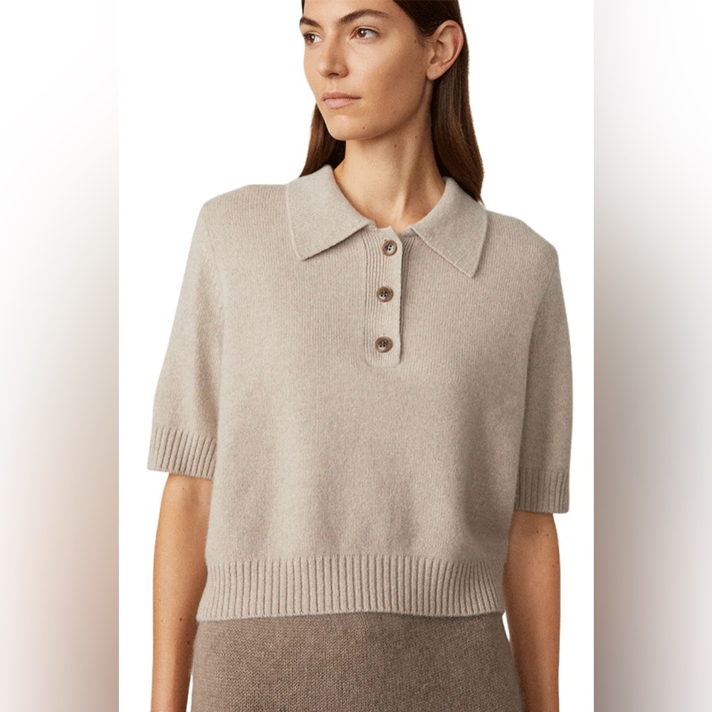 Lisa Yang Simonette 100% Cashmere Sweater Top Small- Medium